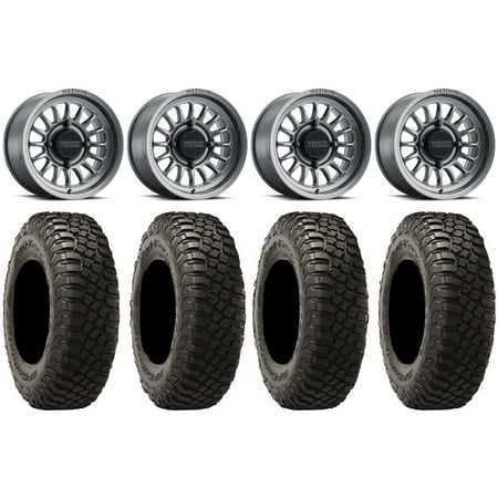 Method 411 14 Titanium Wheels 32 BFG KM3 Tires Polaris RZR XP 1000 / PRO XP / Ranger XP 900/1000 Method 411 14 Titanium Wheels 32 BFG KM3 Tires Polaris RZR XP 1000 / PRO XP / Ranger XP 900/1000