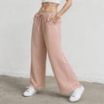 thumbnail image 6 of vigerkar Women's Striped Pants Pajama Lounge Boxer Pants Casual Wide Leg Drawstring PJ Bottoms Trousers (Red, L), 6 of 9
