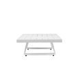 thumbnail image 2 of Pemberly Row Table Basse Moderne en Aluminium 13x48 Pouces Finition Blanche, 2 of 3