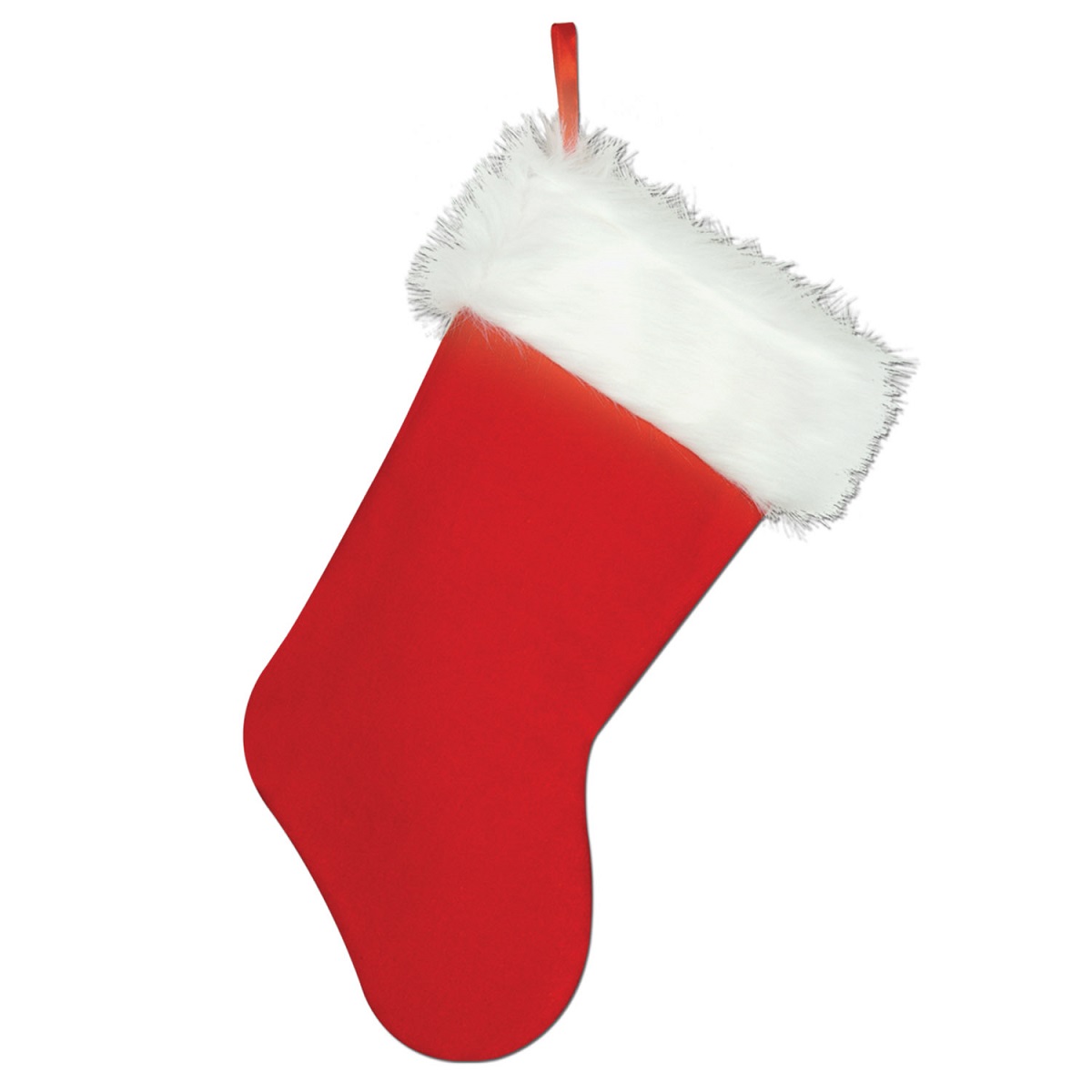 Club Pack of 12 Traditional Style Plush Red and White Christmas Stockings 15" - Walmart.com 