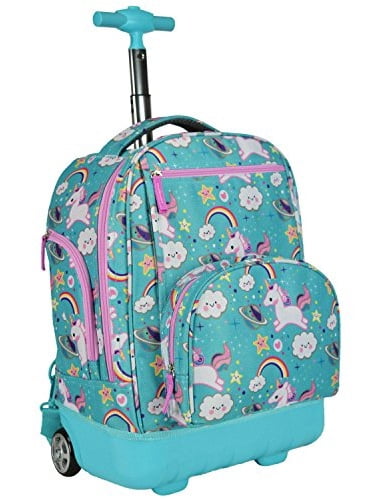 rolling backpack unicorn
