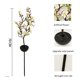 thumbnail image 2 of Lámpara De Árbol De Flor De Cerezo Luz Solar Fácil De Usar Luz De Flor De Jardín Lámpara De Árbol Al Aire Libre Enchufe Linterna Decorativa De Flores Para Villa Jardín Patio Patio Camino Parque Speravity HA014888-00, 2 of 7