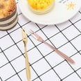 thumbnail image 6 of 2pcs Stainless Steel Fruit Forks Two-Tines Dessert Cake Forks Tasting Forks Mini Flatware Forks (Golden and Rose Gold), 6 of 7