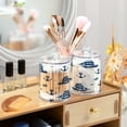 thumbnail image 6 of 2 Pack Ships and Anchors Qtip Holder Dispenser Clear Plastic Storage Apothecary Jars for Cotton Swabs Balls Pads Floss, 6 of 7