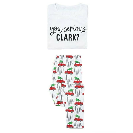 

LisenraIn Family Matching Christmas Pajamas Set Adult Kid Sleepwear Nightwear