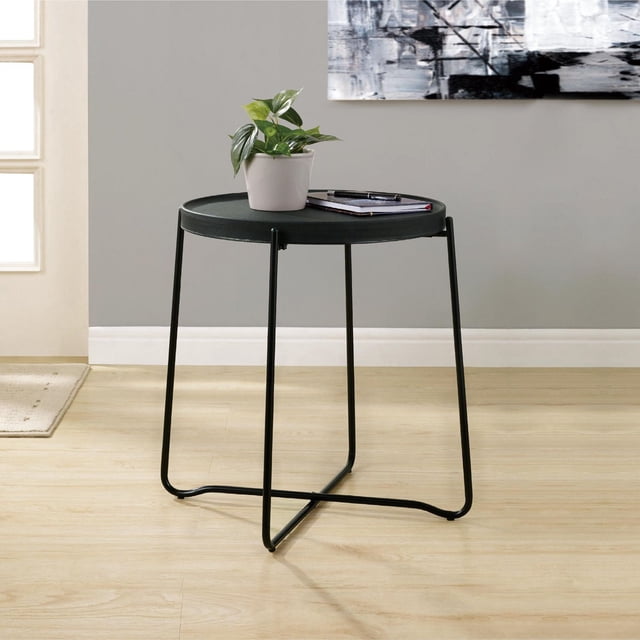 Table d'appui plateau HOMETRENDS couleur noire