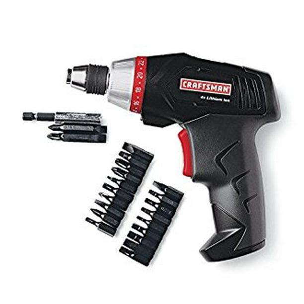 CRAFTSMAN CORDLESS SCREWDRIVER 4.0 V 2 SPEED 200 RPM LIION Walmart