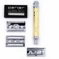 thumbnail image 3 of Parker Safety Razor 69CR Convertible Dual Head Safety Razor - 5 Parker Razor Blades Included, 3 of 7