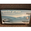 Syntrile PF Blue Exam Glove NonSterile, Blue, Powder Free, Nitrile, Ambidextrous, Fully Textured, Medium, Box of 100