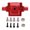 Red, variant on ENYOUNG Aluminum Alloy Front and Rear Gearbox RC Car Upgrade Part for HBX 1/24 2098B Climbing Car Black 1.8 inches / 45 mm