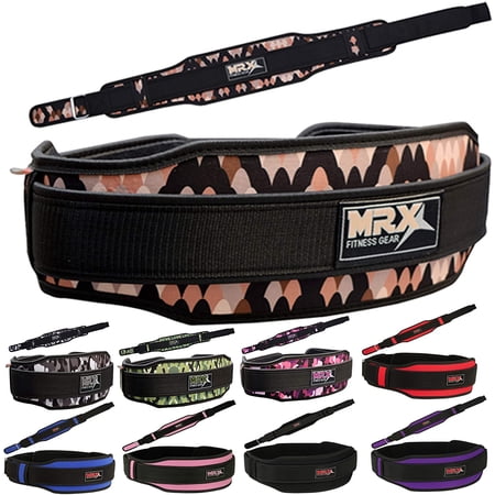 MRX Weight Lifting Belt with Double Back Support Gym Training Black Brown XL