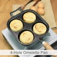 thumbnail image 3 of Bandeja Omeletera Omitir Sartén Frito 4 Copa Hierro Fundido No, 3 of 9