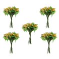 thumbnail image 2 of Flor artificial, 5 piezas de flores falsas, maceta colgante de interior al artificial para , jardín al , decoración de bo amarillo mayimx Flor de granada falsa, 2 of 9