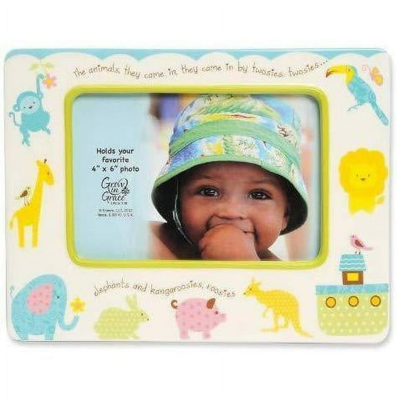 NOAH S ARK newborn baby frame by Grow In Grace - 4x6