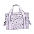 thumbnail image 3 of Bolsa de almuerzo térmica, bolsa de refrigeración gruesa para hombres y mujeres, impermeable, portátil Púrpura, 3 of 9