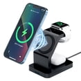 thumbnail image 1 of Cargador inalámbrico magnético para iPhone 13/12, estación de carga inalámbrica 3 en 1 compatible con iPhone 13/12 Pro Max Mini, soporte de cargador iWatch para iWatch 6 5 4 3 2 1 SE, AirPods 3/Pro Fokelyi 223183-2, 1 of 9