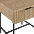 thumbnail image 5 of Pemberley Row MDF Coastal Oak Side Table Rectangular Fluted 18.5", 5 of 5