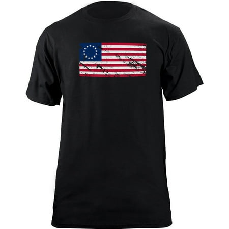 - Distressed Betsy Ross US Flag T-Shirt