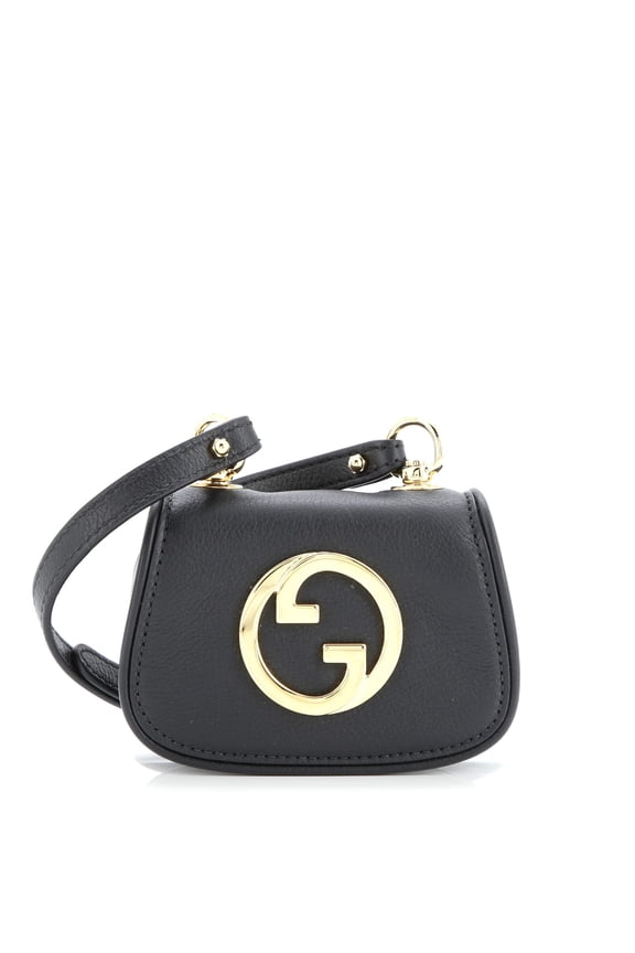 Pre-Owned Gucci Blondie NM Card Case Wallet with Strap Leather By Rebag