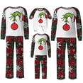 thumbnail image 1 of Conjuntos de pijamas navideños familiares a juego Grinch 2024, pijama de Grinch con parte superior y pantalones de pijama a cuadros, pijama de Grinch para niños y adultos para la familia, Hombres S, 1 of 4
