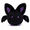 Black, variant on Cute Bat Plush Toy 7.9 Inch, Round Soft Stuffed Animal Bat Plushie, Kawaii Bat Doll with Big Ears and Wings, Small Gothic Plush Pillow for Halloween, Birthday, Christmas Gift, Room Decor