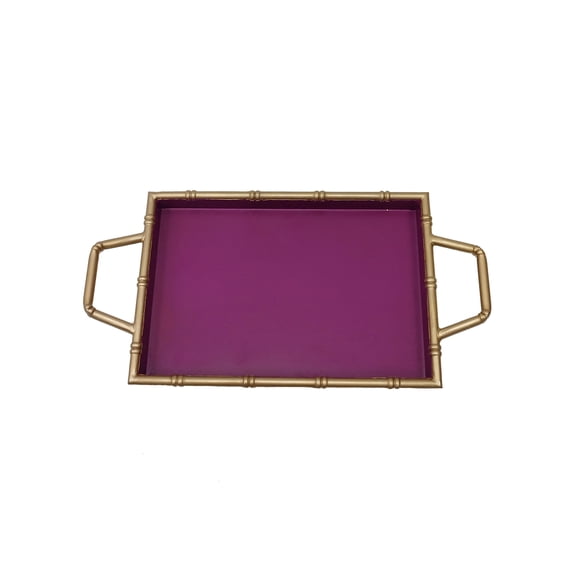 Pink & Gold Metal Tray by Ashland - Spring Home Decor