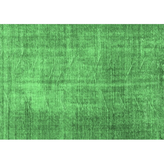 Ahgly Company Indoor Rectangle Persian Emerald Green Traditional Area Rugs, 2' x 4'