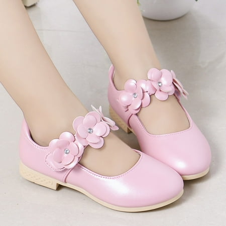 

Cathalem 1 Year Old Girl Shoes Children Shoes White Leather Shoes Bowknot Girls Princess Shoes Single Shoes Performance Pg1 Kids Pink 5.5 Years