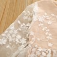 thumbnail image 3 of Franhais Baby Girl’s Fashion Long-sleeved Jumpsuits Fresh Lace Stitching Skirt Triangle Romper, 3 of 6