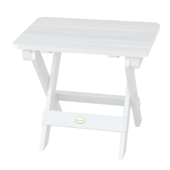 Highwood Furniture Folding Adirondack Side Table-Finish:White