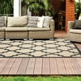 thumbnail image 4 of Style Haven  Cara Mixed Pile Quatrafoil Lattice Indoor/ Outdoor Area Rug Sand/Pink 7'10" x 10'10" Polypropylene Trellis, Geometric 8' x 10' Accent,, 4 of 5