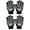 2 Pairs Full Finger, variant on Skeleton Gloves Glow in the Dark Halloween Costume Full Finger Gloves