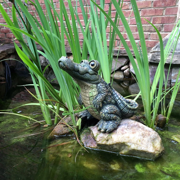 Homestyles Large Whimsical Standing Gator Outdoor Garden Alligator