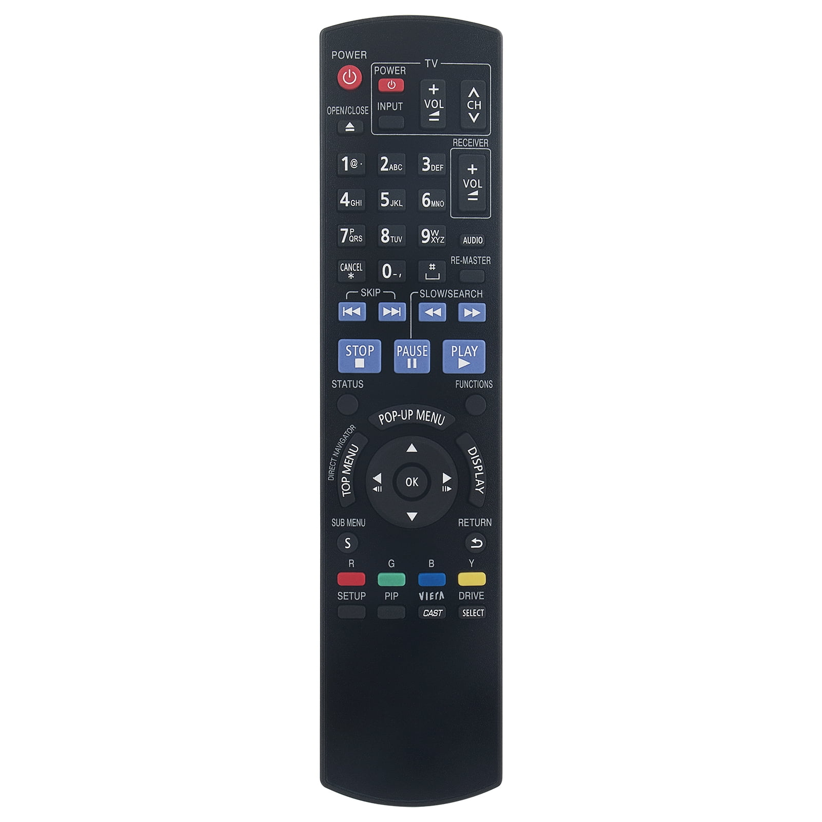 New N2QAYB000197 remote control fits for Panasonic DVD Recorder