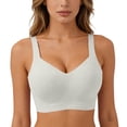 thumbnail image 2 of Jelly Bras for Women Push Up, No Underwire Bra, Comfy Soft Buttery Yoga Bralette, Everyday Sport Tshirt Bras, Wirefree Seamless Support | TruBelle,Beige 3XL, 2 of 7