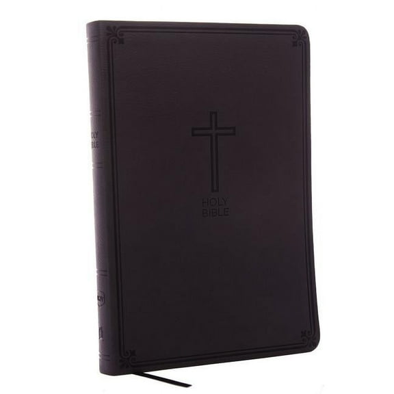 NKJV, Value Thinline Bible, Large Print, Imitation Leather, Black, Red Letter Edition (Large Print) (Hardcover)