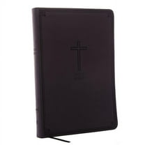 NKJV, Value Thinline Bible, Large Print, Imitation Leather, Black, Red Letter Edition (Large Print) (Hardcover)