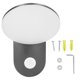 thumbnail image 1 of Luz LED de pared para exteriores, 12W, 3000K, luz cálida, Sensor de movimiento humano, lámpara de pared para jardín, balcón, porche, pasillo, 85-265V, 1 of 5