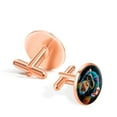 thumbnail image 3 of PhooArto Men's Classic Stainless Steel, Colored Little Monkey Cufflinks Business Wedding Shirts, Rose Gold, 3 of 7