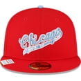 thumbnail image 2 of Men's New Era Red Chicago White Sox City Flag 59FIFTY Fitted Hat, 2 of 6