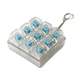 thumbnail image 2 of Juguete con teclado y clicker, llavero con botón de descompresión, juguete con clicker para dedos, cubo portátil multifuncional, teclado mecánico transparente 6x6x3cm, 2 of 8