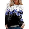 thumbnail image 1 of Blusa suelta informal con cuello redondo y manga larga para mujer Fridja  czfsfas2622, 1 of 5