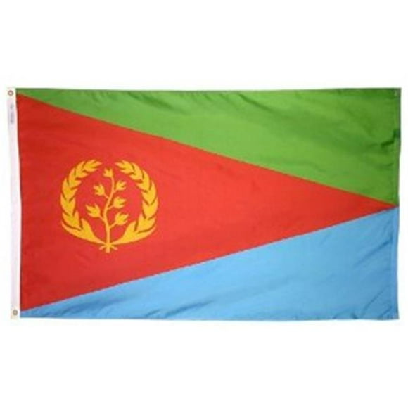 Annin Flagmakers 192518 Drapeau de l'Érythrée 3 Pi x 5 Pi Nyl-Glo