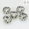thumbnail image 2 of EOEMY Craft Clear Crystal Round Rivoli Sewing Rhinestones Gems Rose Montees Beads -20Pcs 14mm-Silver + Clear Crystal, 2 of 9