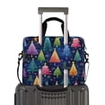 thumbnail image 2 of 16" Laptop Briefcase for Work Travel Laptop Shoulder Bag Carrying Handbag Laptop Case Colorful Christmas Trees Pattern, 2 of 8