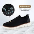 thumbnail image 3 of LILYCHAN Mens Casual Canvas Loafers Shoes Oxfords Shoes Knit Dress Shoes Comfortable Slip-on Shoes, 3 of 7