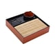 thumbnail image 2 of Plato de soba Plato para servir sushi con escurridor Plato para servir soba frío de restaurante Cuadrado rojo interior, 2 of 9