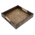 thumbnail image 5 of NICEXMAS 1Set Wood Serving Plate Square Vintage Design Trays for Eating 9.00X9.00X1.73In, 5 of 8