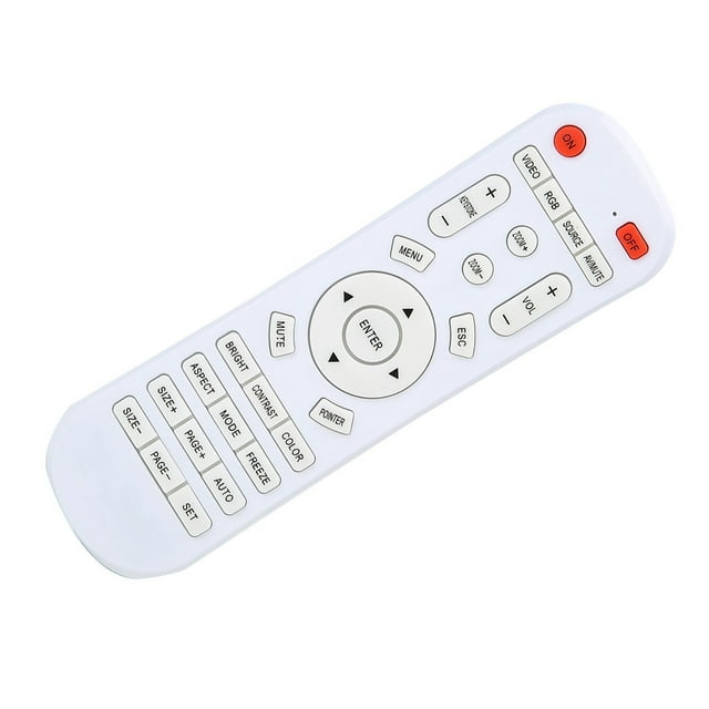 Controlador de Proyector Duradero ANGGREK Controlador Remoto Universal Blanco 15,6 x 4,5 x 2 CM