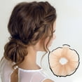thumbnail image 2 of Unique Bargains 1 Pc Fashion Pleats Large Scrunchies Coffee Color, 2 of 5